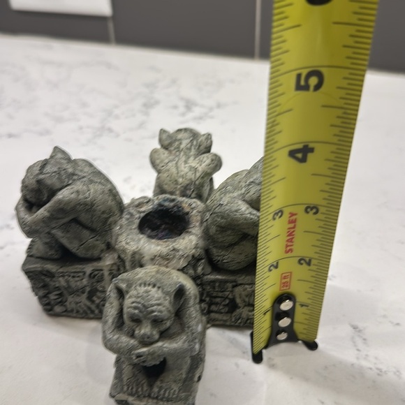 Vtg 1989 United Design Candle Lights 4 Trolls Greystone Candle Holders - Picture 6 of 7